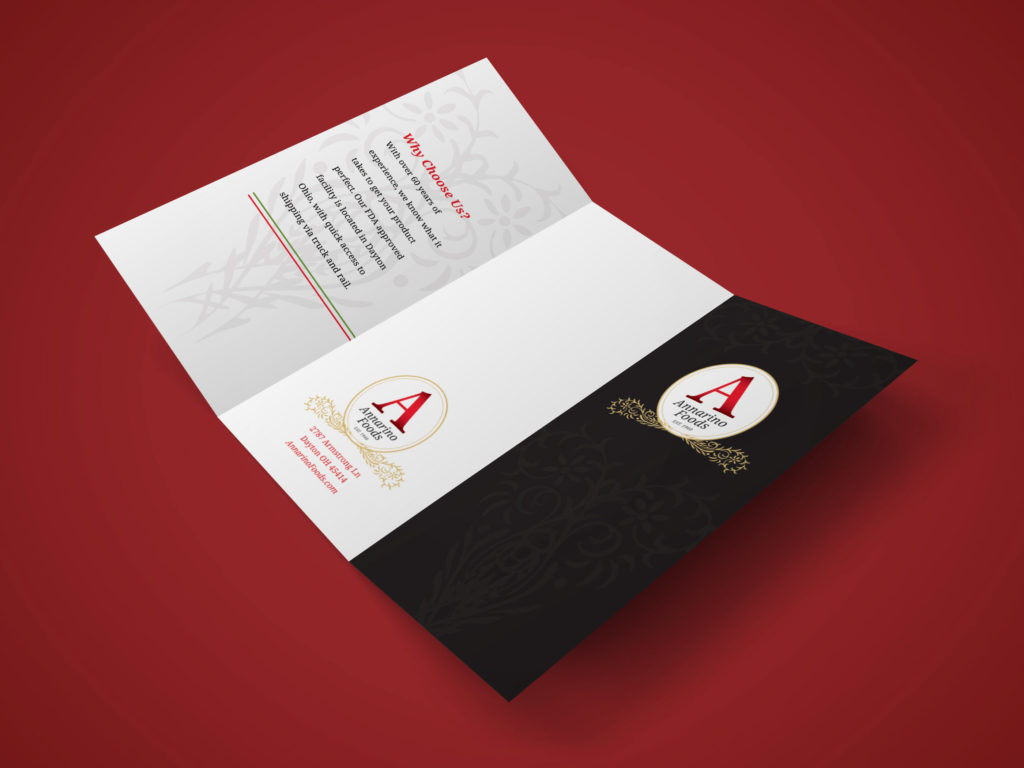 Annarino's Brochure Outside Spread Mockup