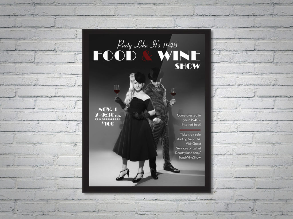 DLM Food Wine Show 20th Anniversary Collateral Couple