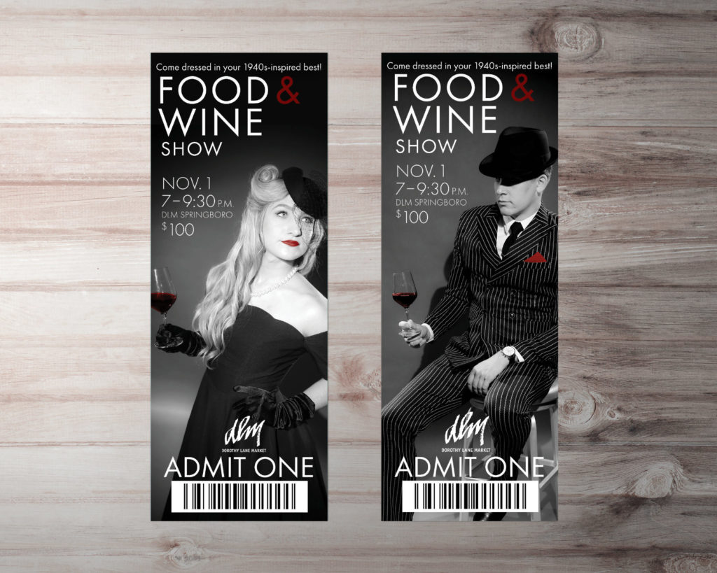 DLM Food Wine Show 20th Anniversary Collateral Tickets