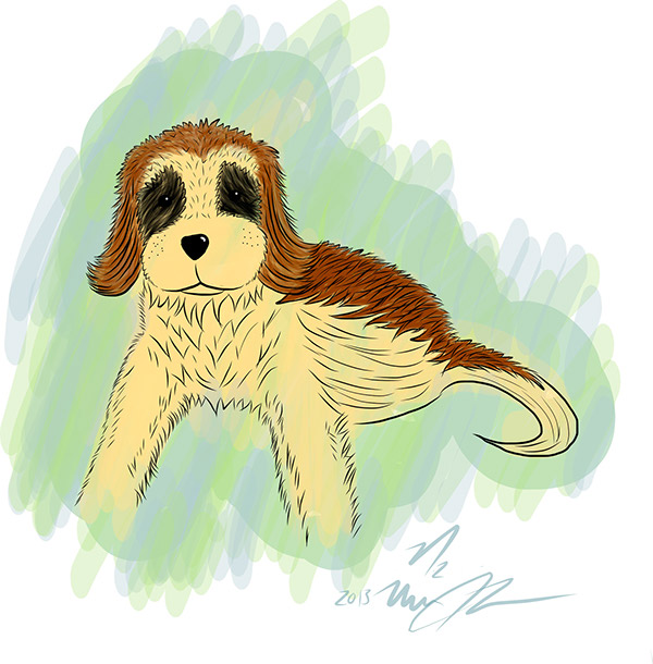 Doggie Digital Ink Color