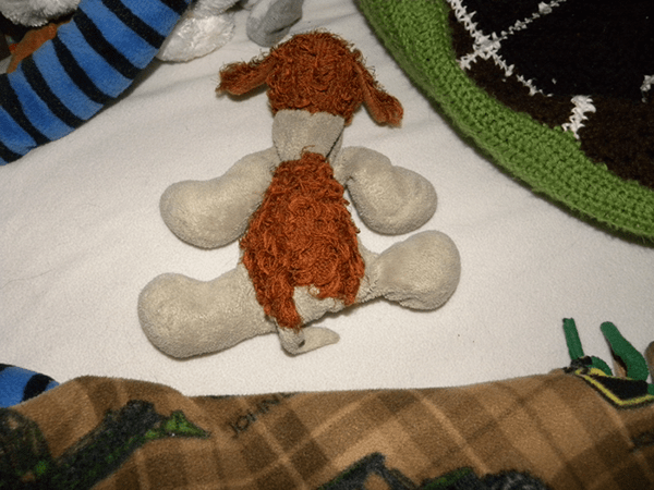 Doggie Stuffed Toy Top View