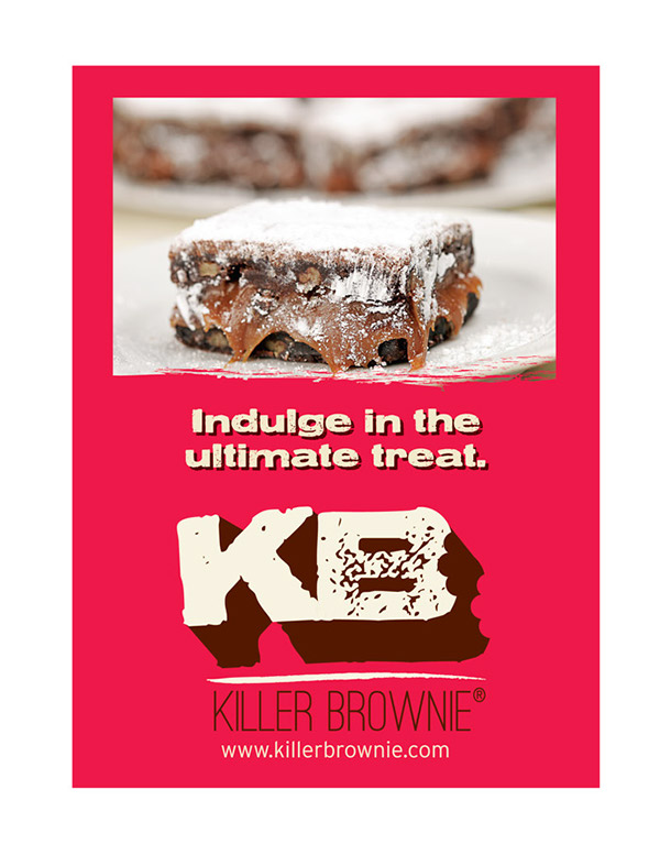 Killer Brownier Logo Redesign 2013 Ad Mockup