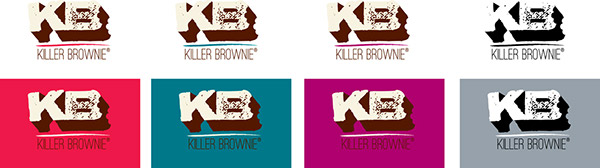 Killer Brownier Logo Redesign Logo Color Studies