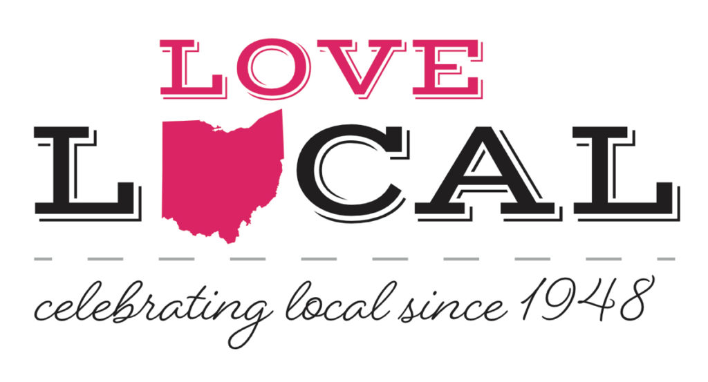 Love Local Logo Red Ohio