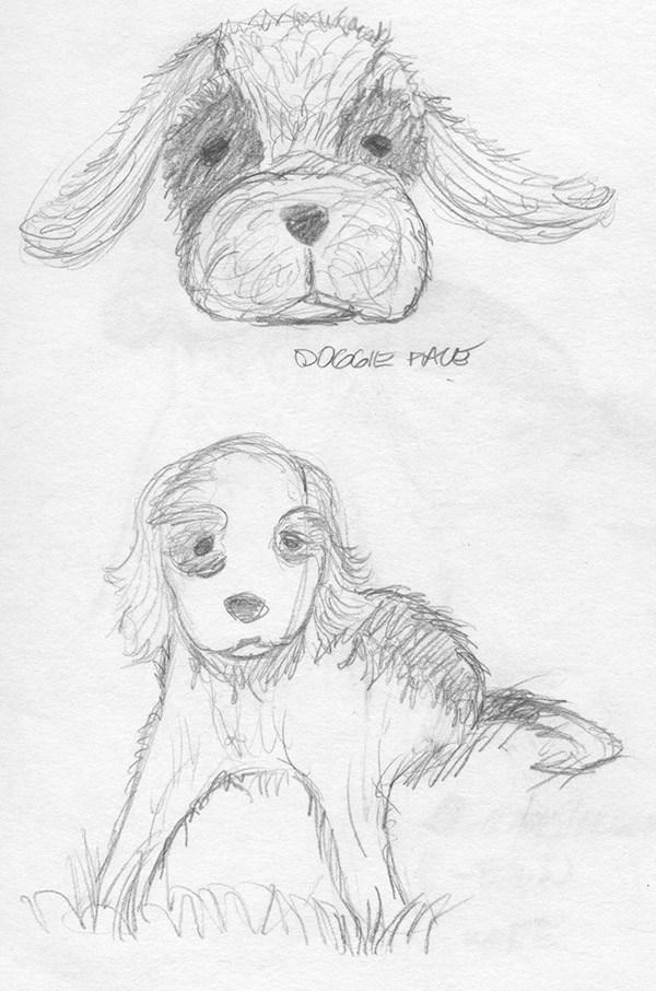 Sketches of Doggie Toy