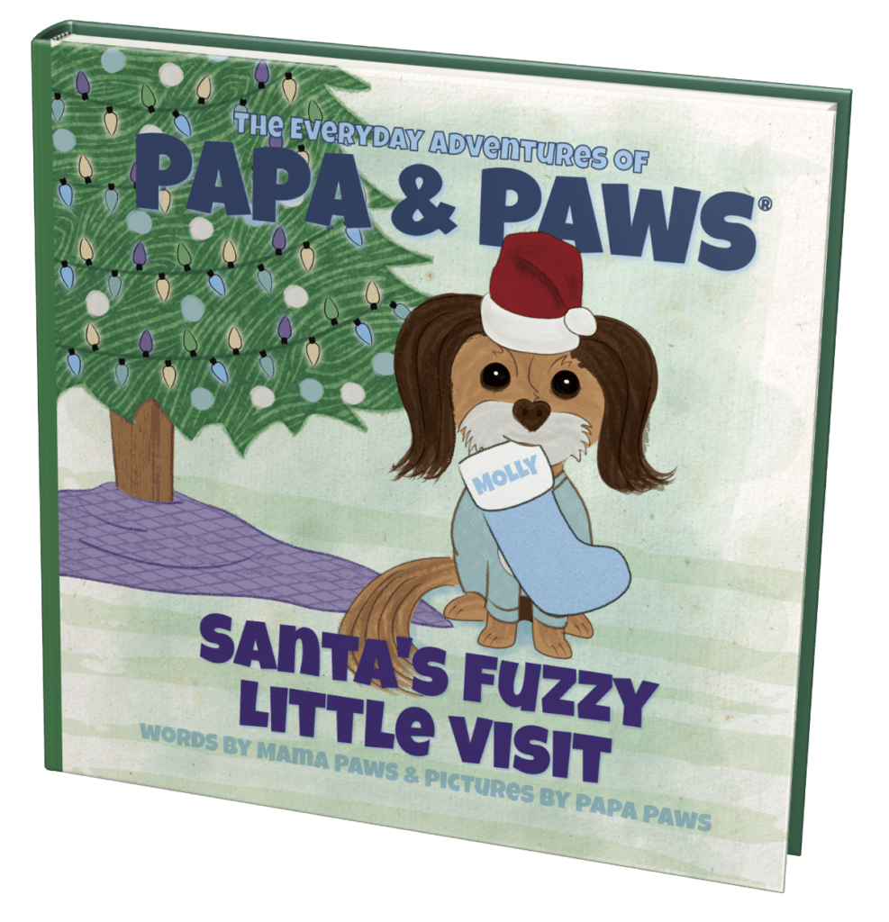 Papa Paws Santas Fuzzy Little Visit Square Front 1200